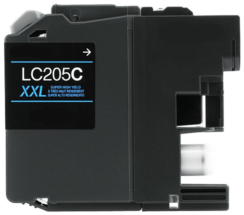 Premium LC-205C Compatible Brother Cyan Inkjet Cartridge