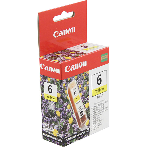 Canon 4708A003 (BCI-6Y) OEM Yellow Inkjet Cartridge