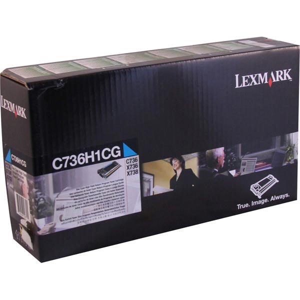 Lexmark, IBM C736H1C (24B5804) OEM High Yield Cyan Toner Cartridge