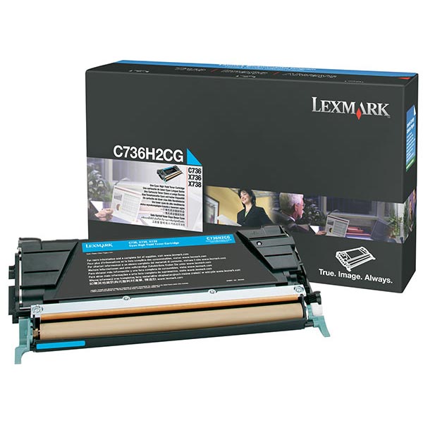 Lexmark C736H2C OEM Cyan Laser Toner Cartridge