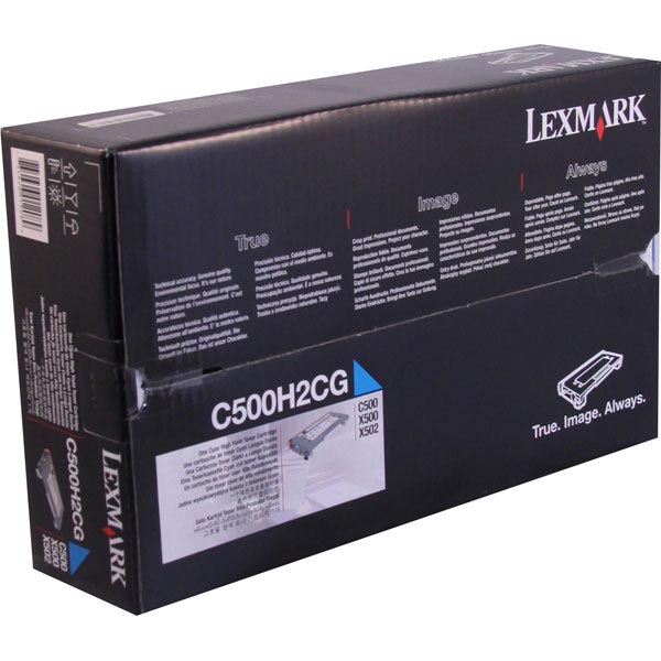 Lexmark C500H2CG OEM Cyan Toner Cartridge