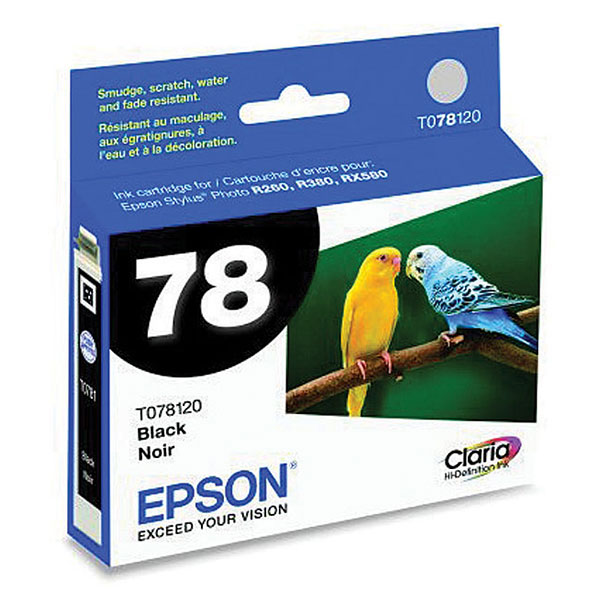 Epson T078120 (Epson 78) OEM Black Inkjet Cartridge