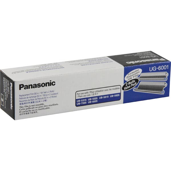Panasonic UG-6001 OEM Black Printer Thermal Film Rolls (2 pk)