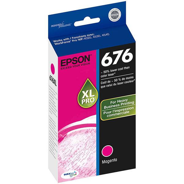 Epson T676XL320 (Epson 676XL) OEM Magenta Inkjet Cartridge